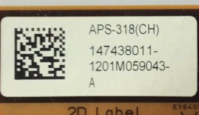 FUENTE PARA TV SONY / NUMERO DE PARTE 147438011 / APS-318(CH) / 1-474-380-11 / 1201M059043 / MODELO KDL-40BX450 / KDL40BX450 / KDL-40BX451 / KDL40BX451 - Imagen 4